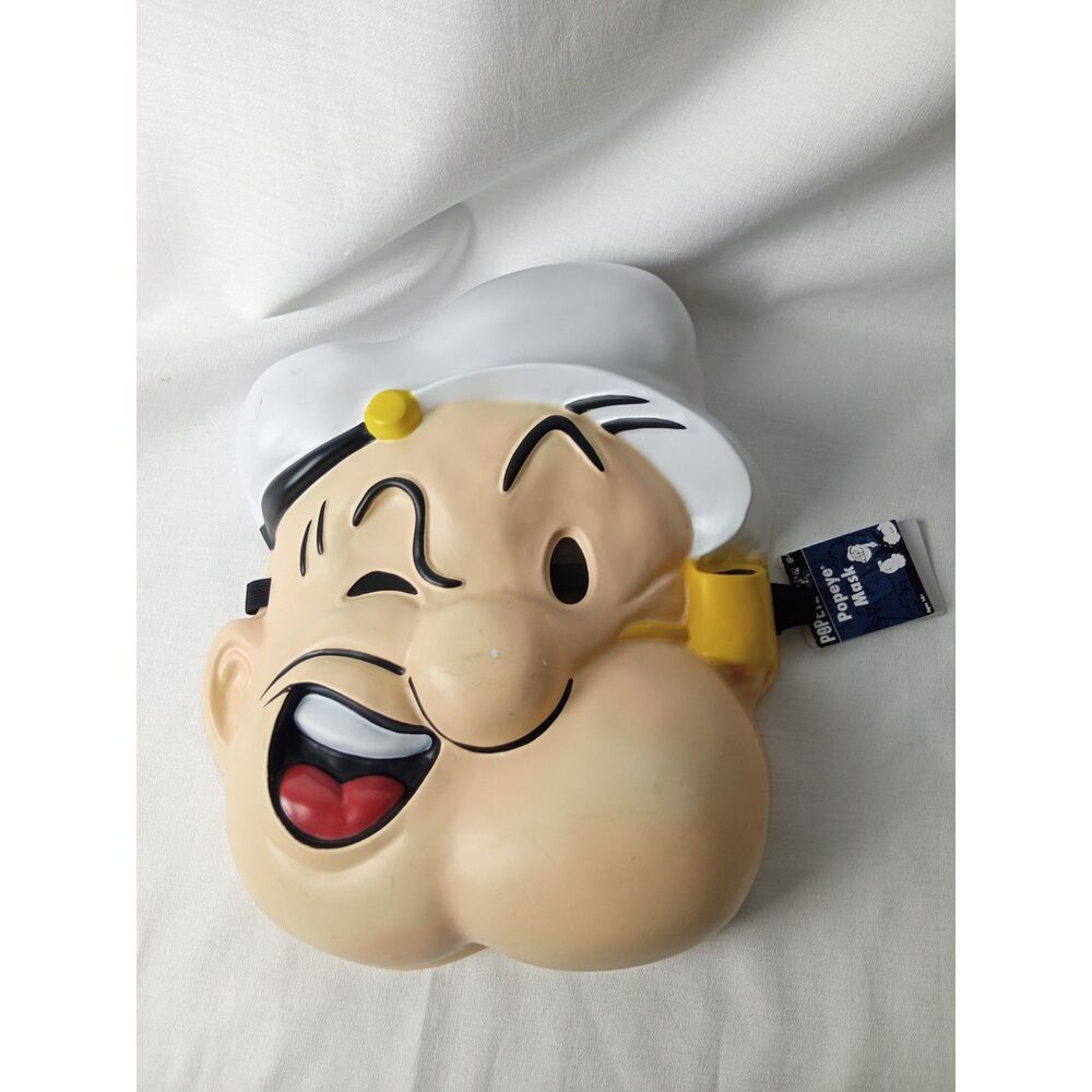 Popeye the Sailor Adult Halloween Costume Mask Fun World 2025 New w/ Tags